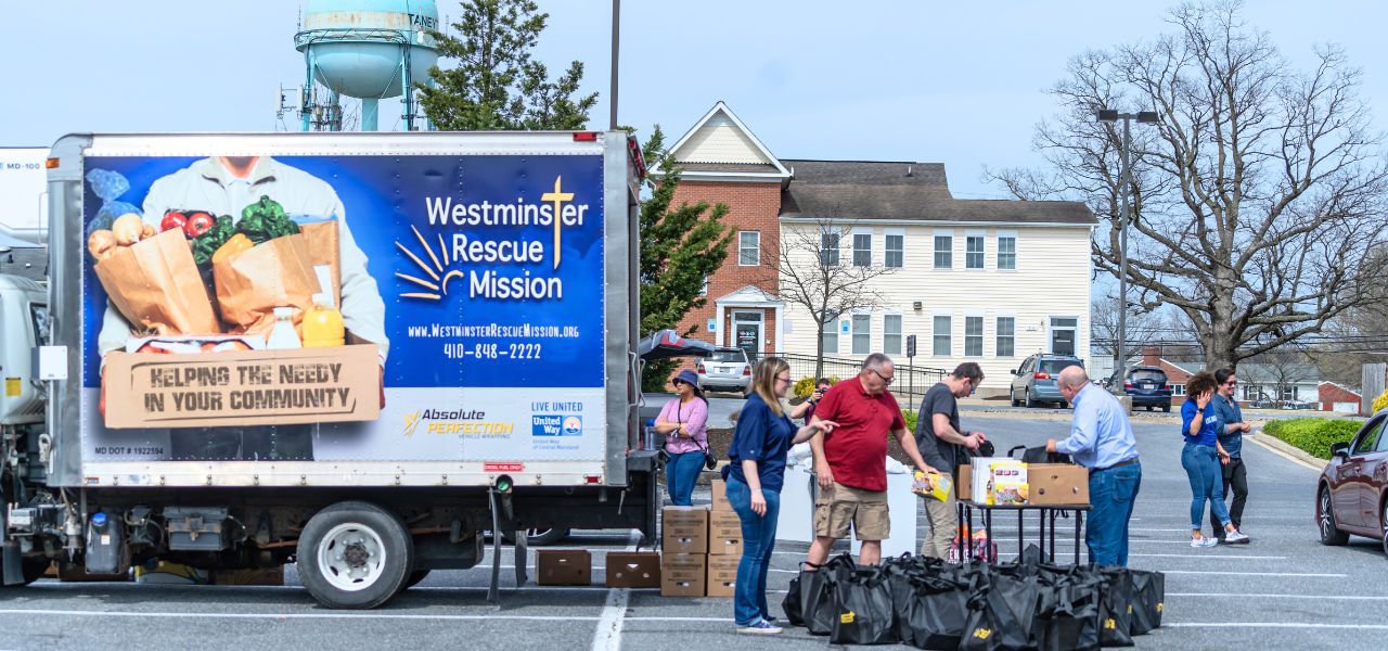 Food Giveway Location in Westminster, Md