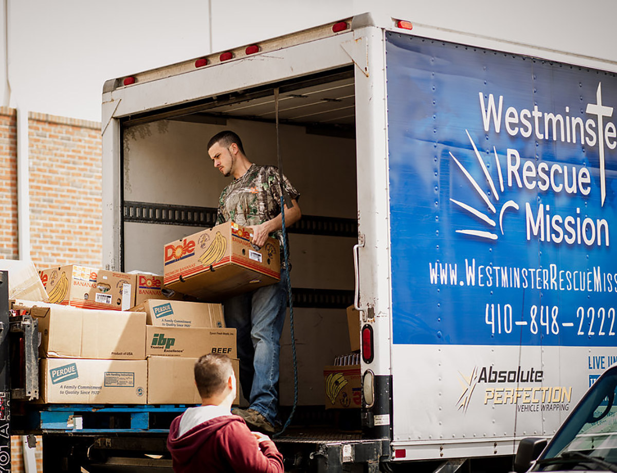 Westminster-Rescue-Mission-food-delivery-truck